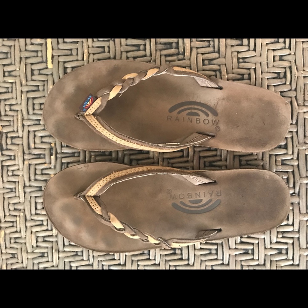 Girl’s Braided Rainbow Sandals